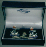 Cuff Links Set - RN Crown & Anchor